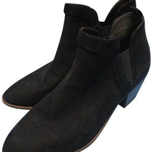*Style & Co Black MARRYAH Suede Slip On Ankle Boot
